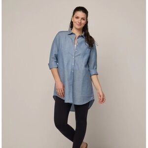 Wool& Florence, blue chambray (L)